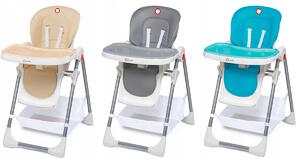Detská stolička na kŕmenie Lionelo Linn Plus Farba: sivá