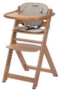 Drevená rastúca jedálenská stolička pre deti Timba Safety 1st + vložka Farba: prírodná