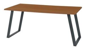 Kancelársky stôl Viva Shape, 120 x 80 x 75 cm, rovné vyhotovenie, podnožie antracit, buk