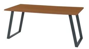 Kancelársky stôl Viva Shape, 140 x 80 x 75 cm, rovné vyhotovenie, podnožie antracit, buk