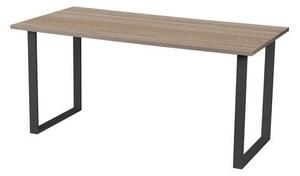 Kancelársky stôl Viva Square, 120 x 80 x 75 cm, rovné vyhotovenie, podnožie antracit, dub sonoma