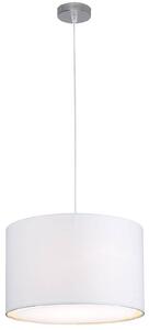 Klasicky-moderná závesná lampa Clarie, biela