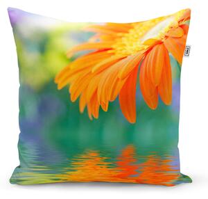 Sablio Vankúš Oranžová gerbera - 40x40 cm