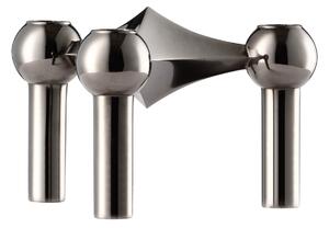 Designový svietnik STOFF Nagel Black Chrome