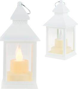 Biely LED lampáš, Lampáš so sviečkou, Lampáš na batérie, Plameň
