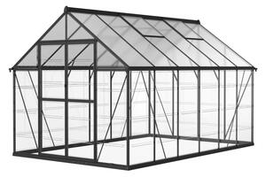Polykarbonátový záhradný skleník Flora 2,4 x 3,6 m CoverTech čierny