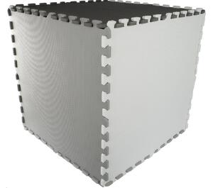 Vulpi Penová podložka na hranie Puzzle XXL 180x180 cm sivá/biela/čierna