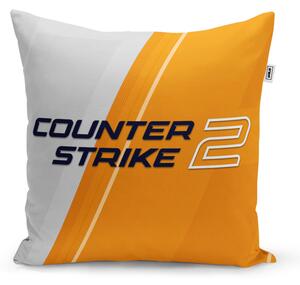 Sablio Vankúš Counter Strike 2 Oranžová - 40x40 cm