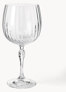 Poháre na gin s drážkovou štruktúrou America's Cocktail, 4 ks