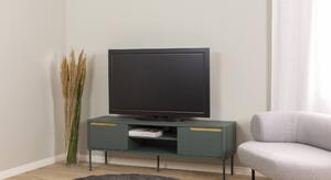 MUZZA TV stolík witis 141,5 x 51 cm zelený