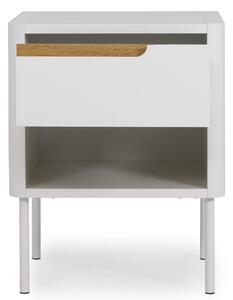 MUZZA Nočný stolík witis 45 x 57 cm biely