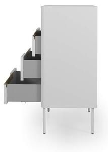 MUZZA Komoda so zásuvkami witis 80 x 102 cm biela