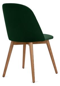 Jedálenská stolička BAKERI 86x48 cm tmavozelená/svetlý dub