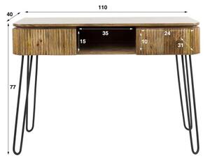 Toaletný stolík/Konzola Wave 23-03 Mango drevo-Komfort-nábytok