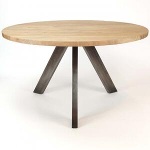 Jedálenský stôl 20-61 Ø120cm Acacia natural - PRODUKT JE SKLADOM U NÁS - 1Ks-Komfort-nábytok