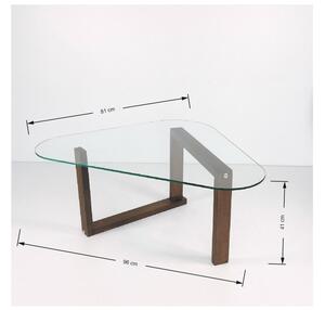 Dizajnový konferenčný stolík Calix 96 cm orech