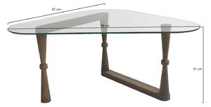 Dizajnový konferenčný stolík Calix II 96 cm orech
