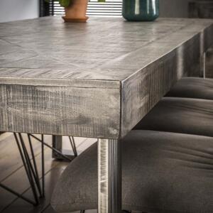 Jedálenský stôl 22-80 200x95cm Solid mango gray antque - PRODUKT JE SKLADOM U NÁS -1Ks-Komfort-nábytok