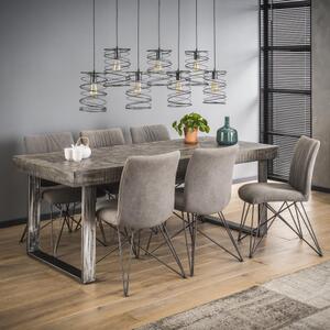 Jedálenský stôl 22-80 200x95cm Solid mango gray antque - PRODUKT JE SKLADOM U NÁS -1Ks-Komfort-nábytok