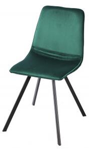 Stolička 39918 Zamat smaragdovozelená-Komfort-nábytok
