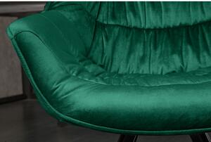 Stolička 39475 Zamat - Smaragdovozelená-Komfort-nábytok