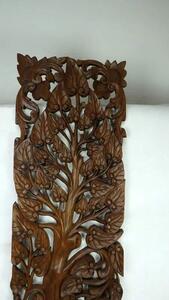 Dekorácia na stenu Strom života 180cmx45cm, teakové drevo, ručná práca (Masterpiece ručná práca)