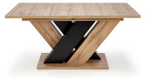 Jedálenský stôl BRONDUN dub wotan/čierna