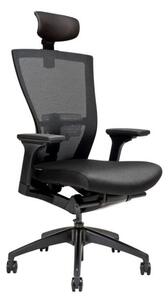 Kancelárska ergonomická stolička MERENS — látka, čierna / viac farieb Čierna