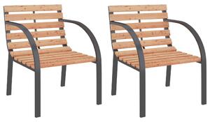 Záhradné stoličky 2 ks drevené