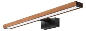 Brilagi-LED Kúpeľňové osvetlenie na zrkadlo WOODY MIRROR 3 v 1 LED/12W/230V 60 cm IP44 čierna/dub