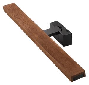 Brilagi-LED Kúpeľňové osvetlenie na zrkadlo WOODY MIRROR 3 v 1 LED/12W/230V 60 cm IP44 čierna/dub