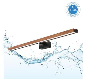 Brilagi-LED Kúpeľňové osvetlenie zrkadla WOODY MIRROR 3v1 LED/15W/230V 80 cm IP44 čierna/dub
