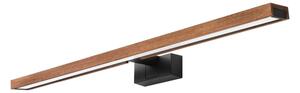 Brilagi-LED Kúpeľňové osvetlenie zrkadla WOODY MIRROR 3v1 LED/15W/230V 80 cm IP44 čierna/dub