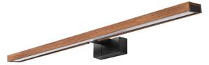 Brilagi-LED Kúpeľňové osvetlenie zrkadla WOODY MIRROR 3v1 LED/15W/230V 80 cm IP44 čierna/dub
