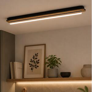 Brilagi - LED Stropné svietidlo WOODY FLAT LED/25W/230V dub/čierna
