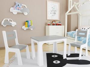 Vulpi Detská stolička so stolíkom Simply Farba: sivá