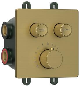Sapho Sapho, SMARTSELECT podomietková sprchová batéria, box, 2 vývody, zlato mat, RP042GB