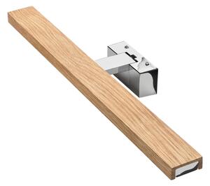 Brilagi-LED Kúpeľňové zrkadlové osvetlenie WOODY MIRROR 3v1 LED/12W/230V 60 cm IP44 chróm/dub