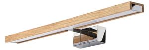 Brilagi-LED Kúpeľňové zrkadlové osvetlenie WOODY MIRROR 3v1 LED/12W/230V 60 cm IP44 chróm/dub