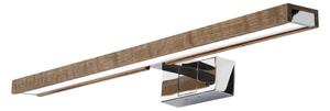 Brilagi - LED kúpeľňové osvetlenie zrkadla WOODY MIRROR 3v1 LED/12W/230V IP44 chróm/dub orech