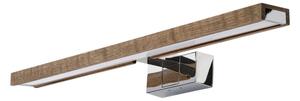 Brilagi - LED kúpeľňové osvetlenie zrkadla WOODY MIRROR 3v1 LED/12W/230V IP44 chróm/dub orech