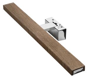 Brilagi - LED kúpeľňové osvetlenie zrkadla WOODY MIRROR 3v1 LED/12W/230V IP44 chróm/dub orech