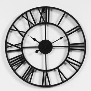 Dizajnové nástenné hodiny ROMA Black 50cm