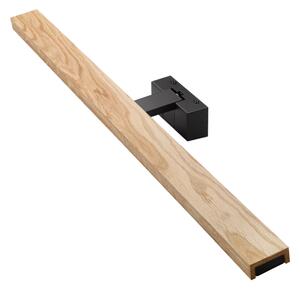 Brilagi - LED kúpeľňové osvetlenie zrkadla 3v1 WOODY MIRROR LED/15W/230V IP44 čierna/dub