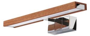 Brilagi-LED Kúpeľňové zrkadlové osvetlenie WOODY MIRROR 3v1 LED/8W/230V IP44 chróm/dub čerešňa