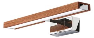 Brilagi-LED Kúpeľňové zrkadlové osvetlenie WOODY MIRROR 3v1 LED/8W/230V IP44 chróm/dub čerešňa