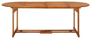 Záhradný jedálenský stôl 220x90x75 cm masívne akáciové drevo