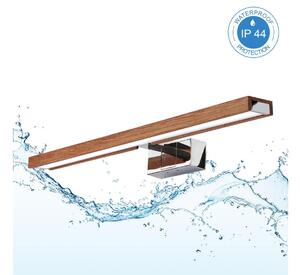 Brilagi-LED Kúpeľňové osvetlenie na zrkadlo 3 v 1 WOODY MIRROR LED/12W/230V IP44 chróm/dub/čerešňa