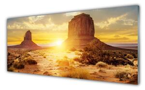 Nástenný panel  Púšť slnko krajina 125x50 cm