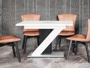 Moderný stôl Eksuper, Farby: čierny lesk / betón Mirjan24 5903211090820